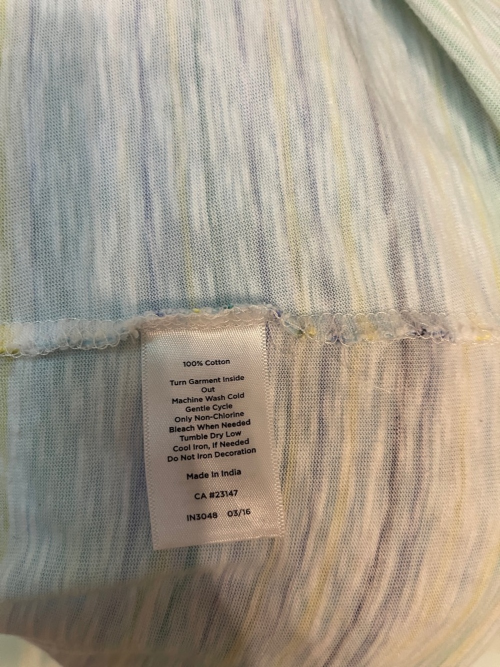 Talbots Multicolor Striped Short Sleeve Tee - Picture 4 of 8